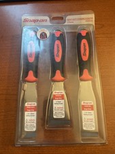 Snap On Tools 3pc Striking Scraper Chisel Set Red Soft Grip Pknc300 New Snap On Tools 3pc Striking Scraper Chisel Set Red Soft Grip Pknc300 New