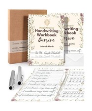 UNCLE EJ Grooved Cursive Handwriting Workbook Kit - Reusable Cursi... Fast