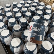 DYMATIZE ISO 100 WHEY PROTEIN POWDER ISOLATE, GOURMET CHOCOLATE, 3 LBS 8/26 