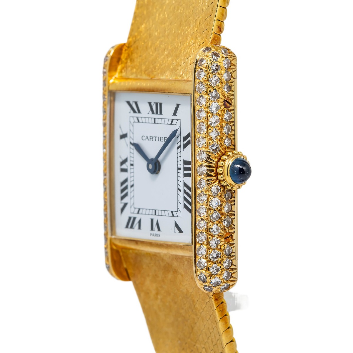 Rolex BVLGARI LUOIS VUITTON Cartier 288本 Cartier Tank Louis Paris 7808 RARE Factory Diamond 18k Gold Women