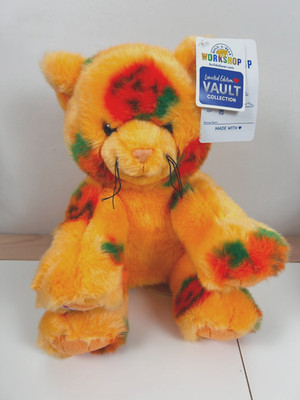 BUILD A BEAR Vault Collection Halloween Kürbis Kätzchen Stofftier Plüschtier, mit Etikett!