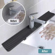 1pc Silicone Sink Splash Guard – Anti-Slip Faucet Drain Mat Pad - NEW