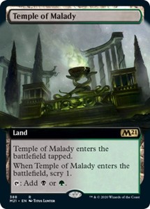 Temple of Malady (Extended Art) Foil - Core Set 2021