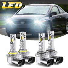 For Honda Civic 2006 2007 2008 2009 2010 2011 LED Headlights 4x Bulb Hi Low Beam