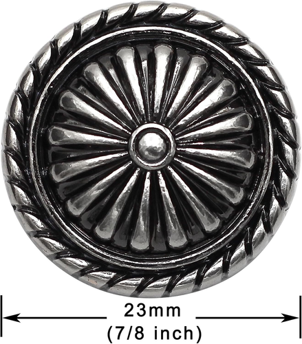 Blazerknöpfe aus Metall 23 mm schwarz für Blazer Anzüge Mantel Uniform - Bild 2 von 5