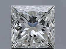 Cert. GIA 1.01 CT Princess Cut Natural Mined Diamond Loose J color VVS2 clarity 3653.47 per carat