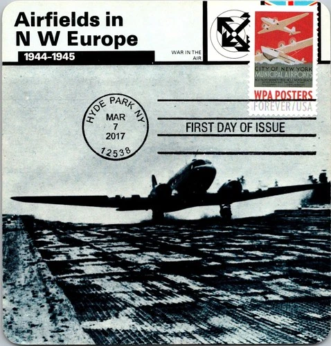 Dr Jim Stamps Maximum Card Wpa Poster Municipal Airports Fdc