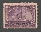 Scott # RB30p, Used, F, 4¢ Proprietary Battleship, Hand-Stamped Cancel