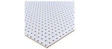 48 in. H x 24 in. W White Pegboard