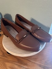 Clark  s Collection Brown Loafers New Ultimate Comfort Womens Size 6.5 US