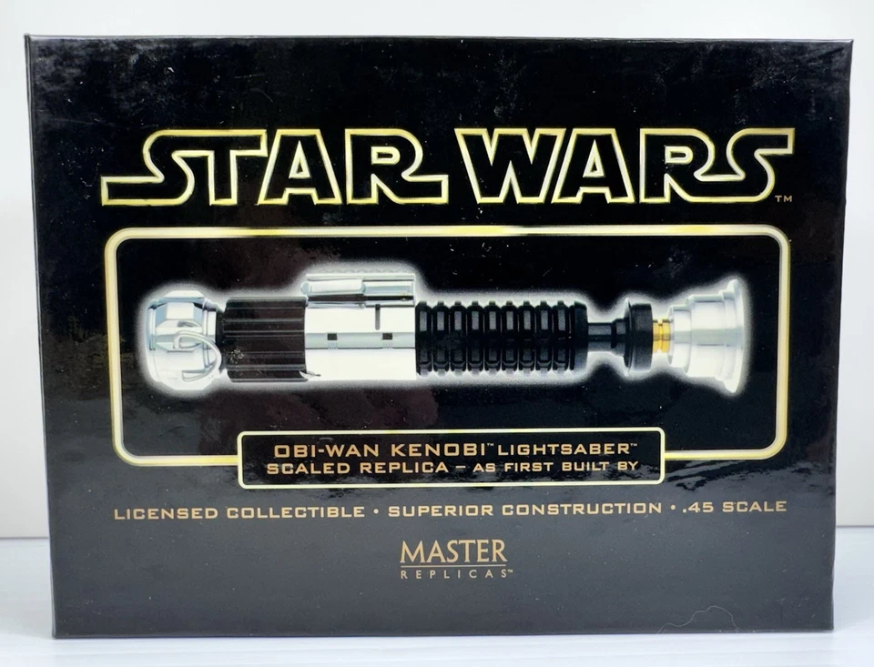 Star Wars Master Replicas Obi-Wan Kenobi .45 Scaled Lightsaber NIB SW-303 - Image 4 of 4