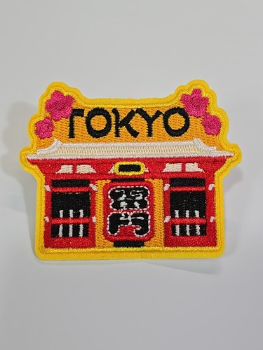 Tokyo Travel Souvenir Patch Japan Red Building