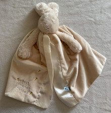 BUNNIES BY THE BAY baby lovey security blanket bunny plush cream carrot