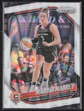 2025 Panini Prizm WNBA #18 Marina Mabrey White Seismic Prizms