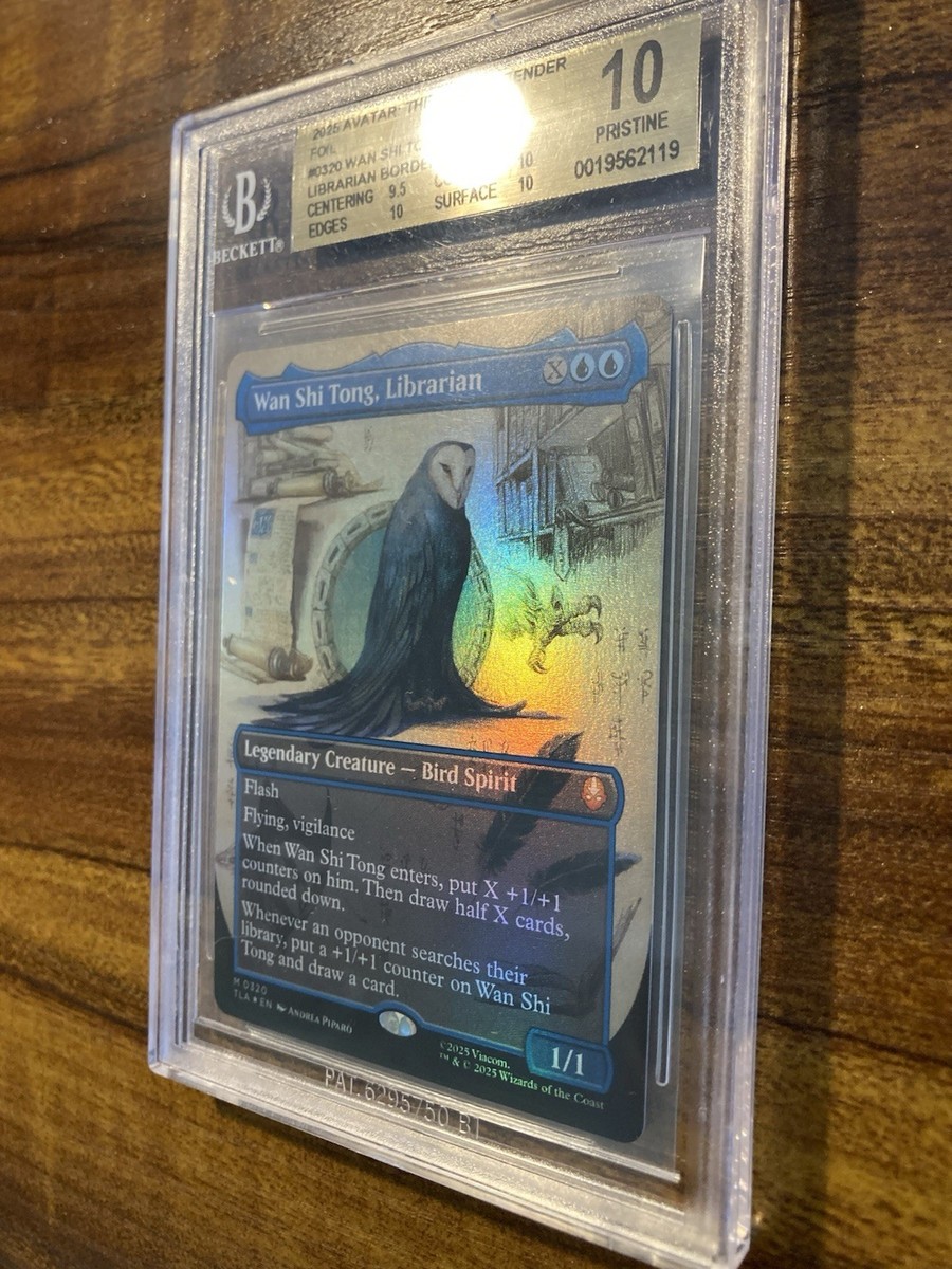 MTG✨WAN SHI TONG, LIBRARIAN Brdrless FOIL✨TLA Avatar Field Notes