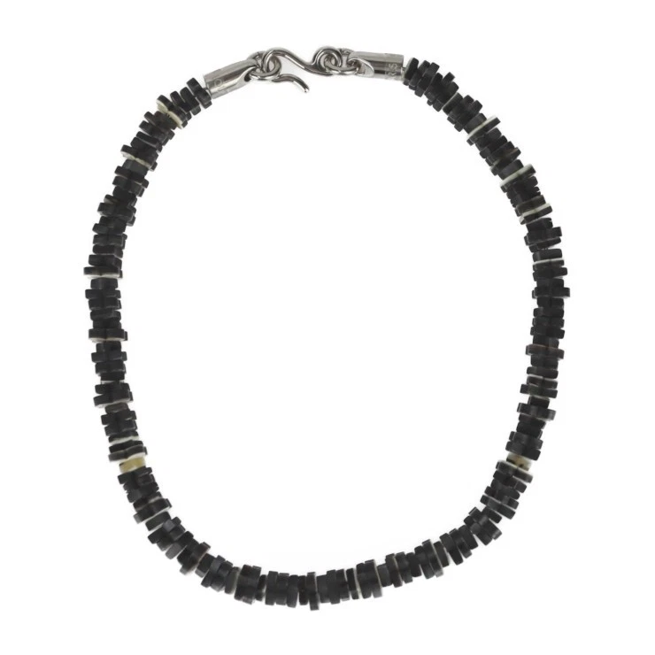 LOUIS VUITTON（LV） Collana LOUIS VUITTON Collier Fiori Tropicali Mp1965 Legno Grigio Scuro Nero Sopracciglia