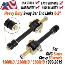 Sway Bar End Links Kit 0-2" For 1999-2019 Chevy GMC Silverado Sierra Heavy Duty