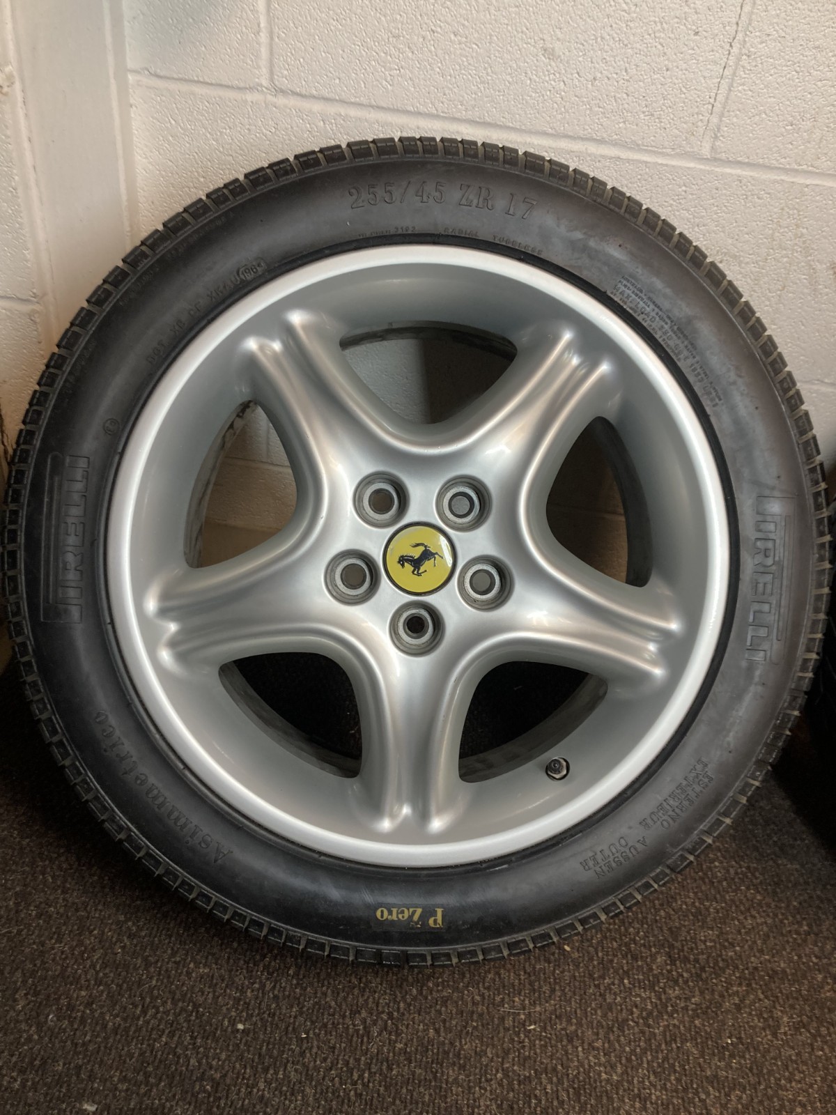 OEM Genuine Ferrari 456 Wheels 5x108 17x8.5+50 17x10+25  Pirelli Pzero 255/45/17