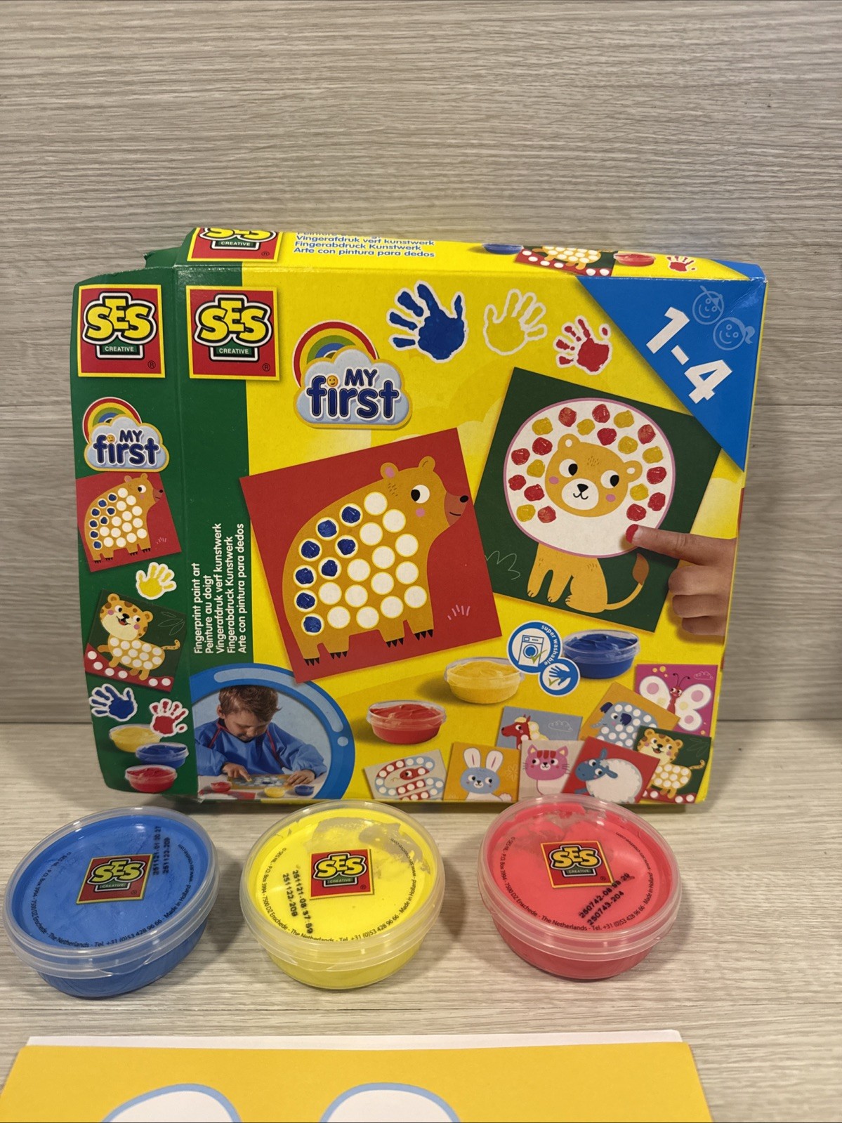 SES Creative Childrens My First - Fingerprint Paint Art Three Colours Included