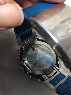 Tissot T-Race T472 Chronograph Blue Dial Men's Watch 45mm Quartz