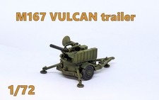 Rimorchio PRO BUILT 1/72 M167 VULCAN - modello pronto - NUOVO!!!
