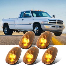 5x Amber Roof Marker Light Top Running For Dodge Ram 1500 2500 3500 Accessories