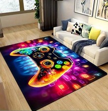Gaming XBOX Controller Rug Mat 80cm X 50cm Colourful Console Carpet Bedroom