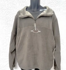 SS102 Sweatshirt 1/2 Zip Logo (Kings Hill Resort) L Grey Blackwater Bay