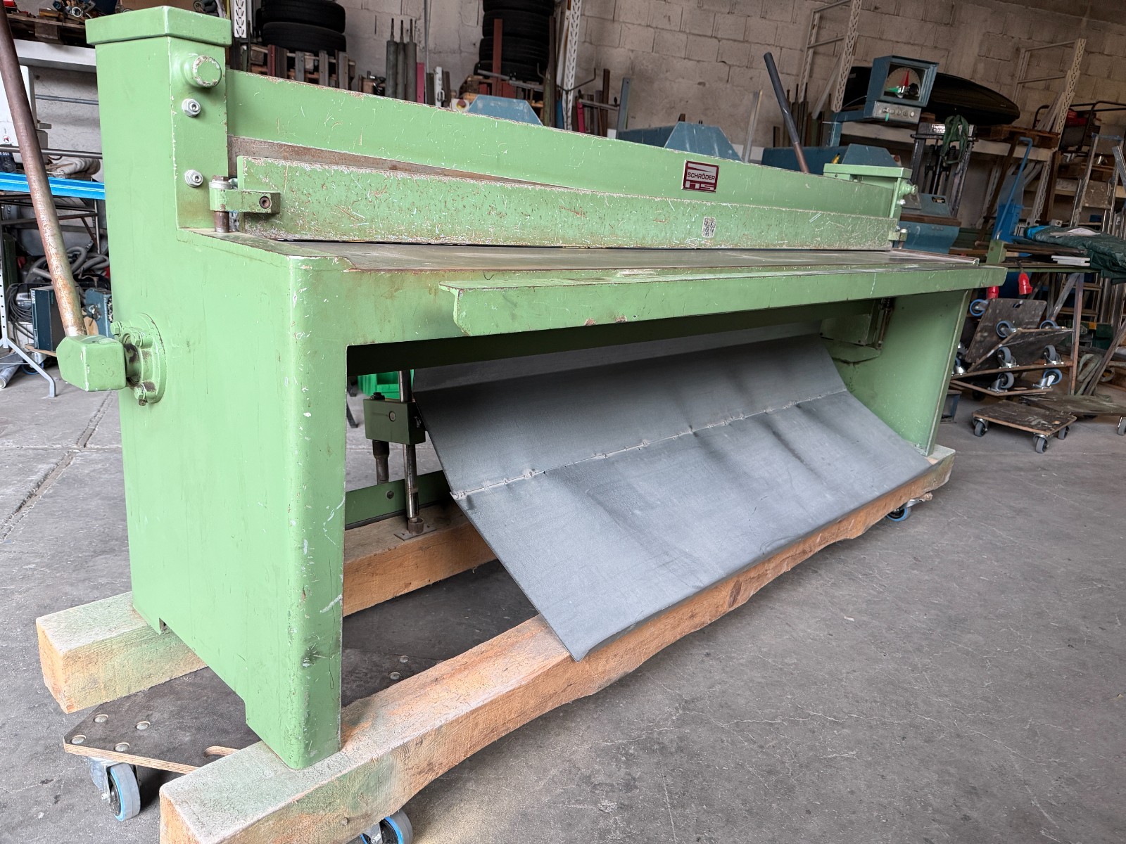 Set Abkantbank Cidan und Tafelschere Schr&ouml;der  mit 2,5m mit Rechnung