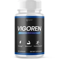 (1 Pack) Vigoren Advanced Male Pills Premium Vigor Formula Supplement 60 Caps