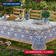 Rectangle Fabric Tablecloth, 60 x 84 Inch, Allure Yellow and
