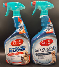 Simple Solution Stain  Odor Remover  Oxy Charged 2 Pack of 32 Ounce Spray NEW