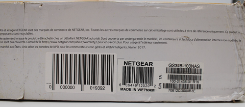 NETGEAR GS348-100NAS 48 Port Gigabit Ethernet Rackmount Unmanaged Switch - Picture 4 of 10