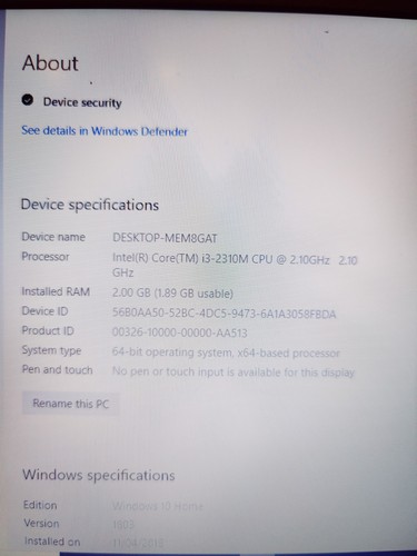Dell Latitude E6420 i3 2 GB Ram 240 GB HDD Run To Winbnot Tested Spare Or Repair - Picture 7 of 8