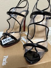 Christian Louboutin Aqua Ronda PVC Red Sole S...