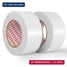 SWRT 2 Pack Duct Tape White Heavy Duty,2 in x 30 YD Total 60YD , 9 Mil