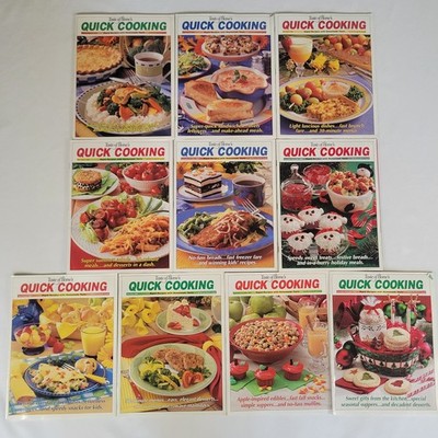 Vtg Lot 10 Taste of Home's Quick Cooking Recipes Magazines 2000 2002 Bundle Set