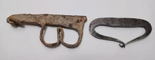 Lot of 2 Antique Flint & Steel Fire Starters JGBx28