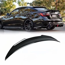 FOR 09-13 INFINITI G35/G37/G25/Q40 SEDAN CARBON STYLE DUCKBILL TRUNK SPOILER LIP