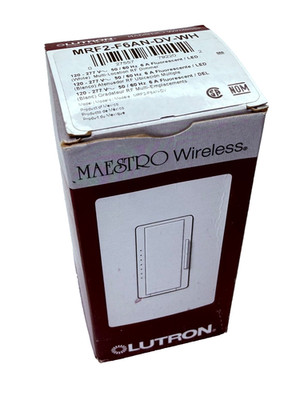 Lutron MRF2-F6AN-DV-WH Maestro Wireless RF LED Dimmer - White - NEW