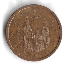 2017 Spain 2 Euro Cents World Coin - KM# 1041 (a)