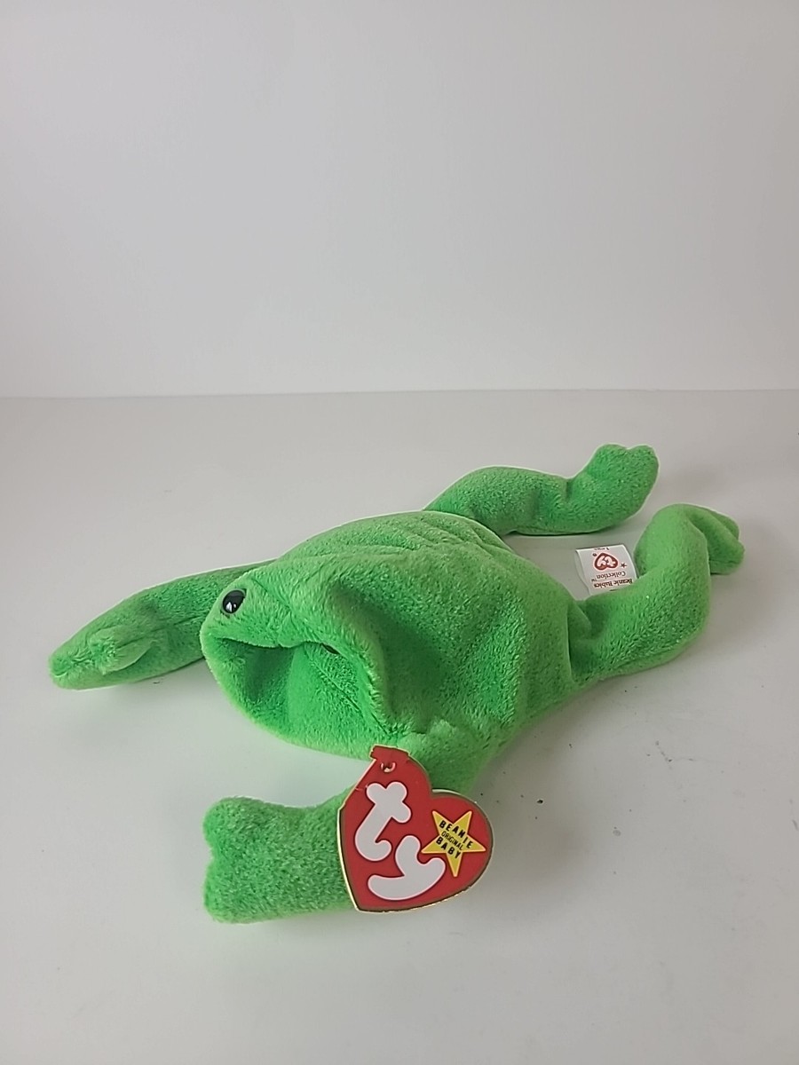 TY Beanie Baby Legs the Frog 1993 Rare Retired Original- Vintage  Plush Toy