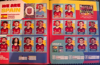 PANINI FIFA WORLD CUP 2026 Replacement STICKERS FULL TEAM SPAIN 20+6 players