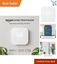 Smart Thermostat Plastic 7-Day Programmable Energy Saving Home Control