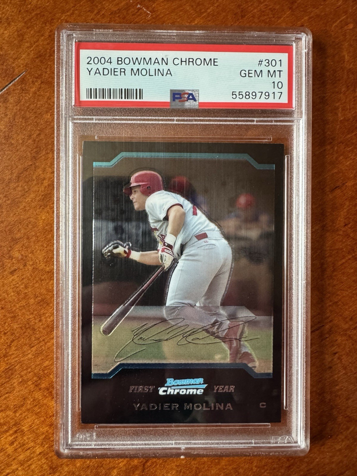 2004 Bowman Chrome Yadier Molina #301 RC Rookie PSA 10