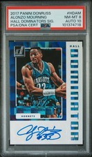2017-18 Donruss Hall Dominator Signatures  #HDAM ALONZO MOURNING #’d /99 | POP 1