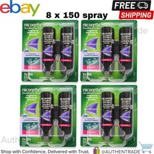4 X Nicorette QuickMist Cool Berry 1mg/Spray Mouth Spray Nicotine-Duo (4 X 150)