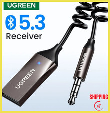 Bluetooth Receiver 5.3 Adapter Hands-Free Car Kits AUX Audio 3.5mm Jack Music