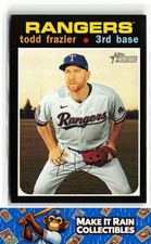 Todd Frazier 2020 Topps Heritage #592 Texas Rangers Baseball