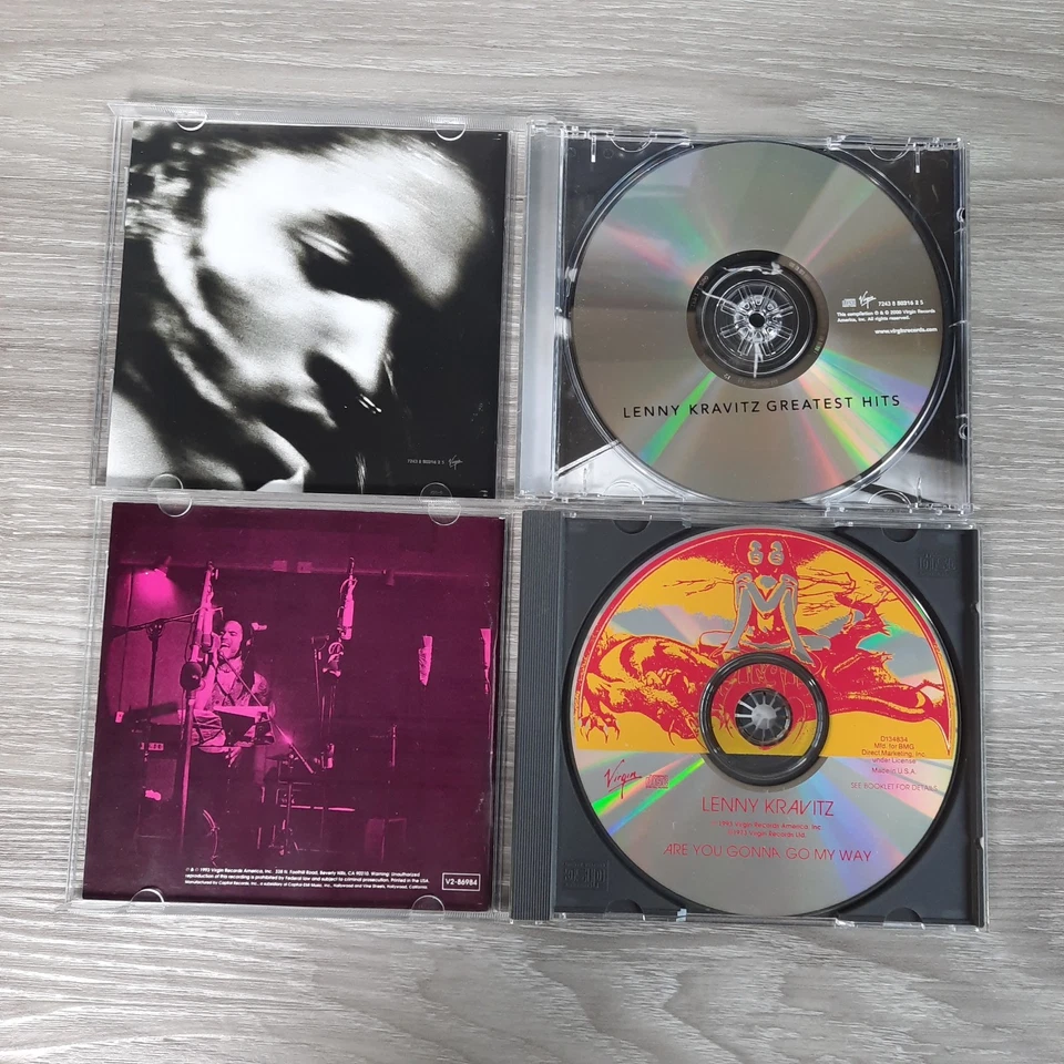 Lenny Kravitz CD Lot of 4 – Funk Rock – Greatest Hits, Are You Gonna Go My Way - Imagem 4 de 4
